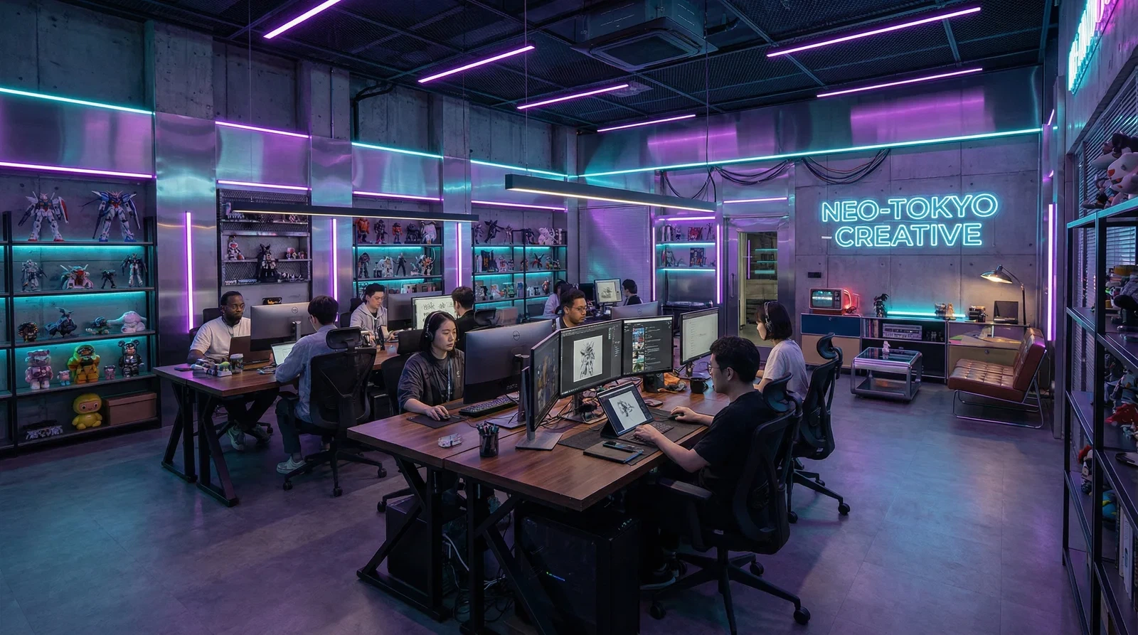 无限臀山 | 国产视频第一站 | 免费观看最新原创AV团队赛博朋克风格创意办公室环境